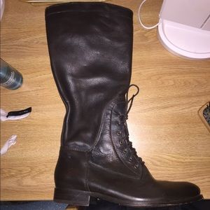 Dark brown Frye boots